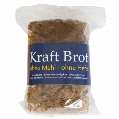 Kraftbrot ohne Mehl ohne Hefe (400gr) Steril